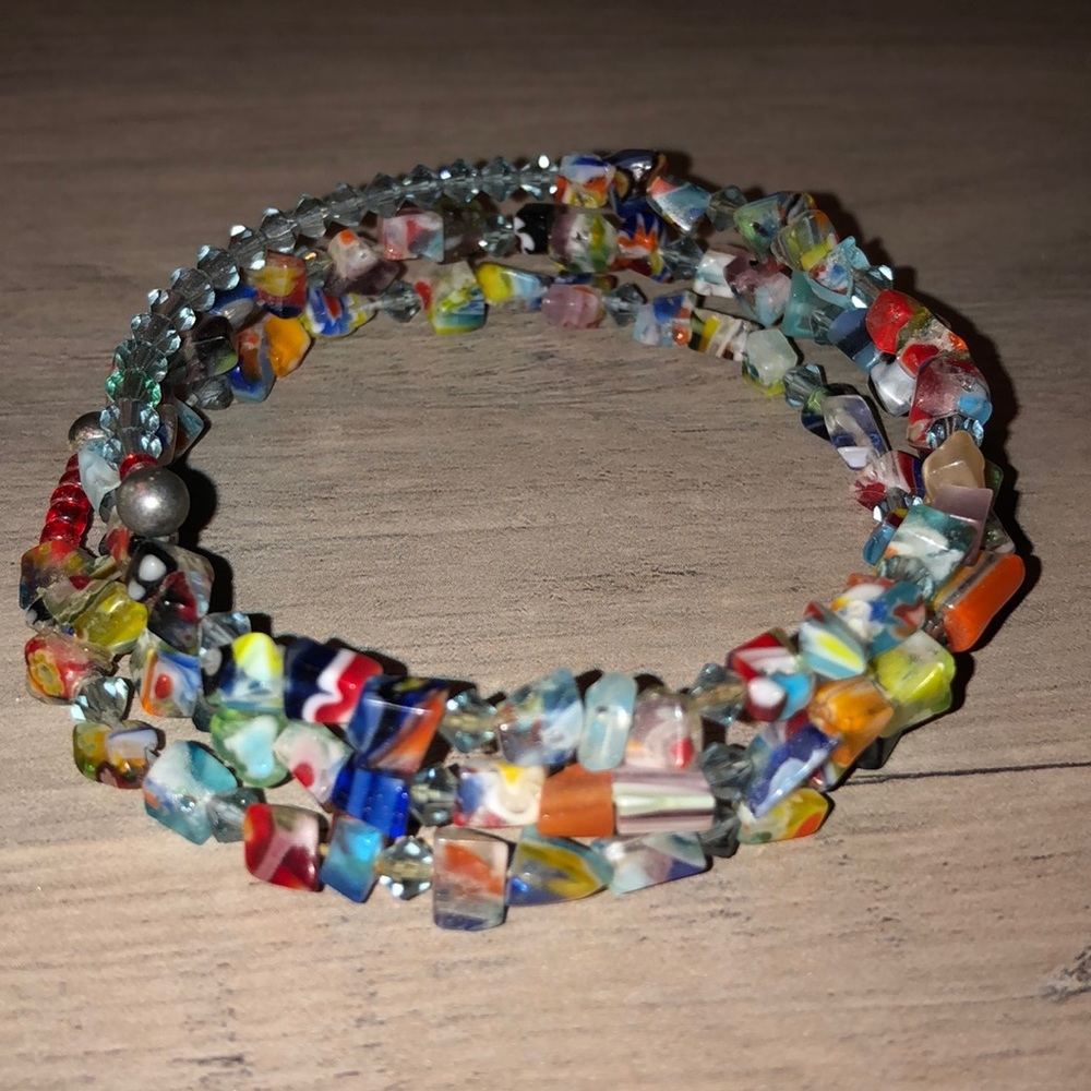 Beaded wrap bracelet